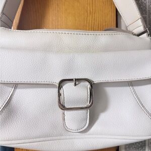 Elegant White Leather Women's Bag